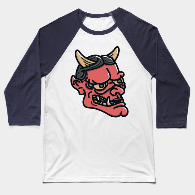 Hannya Baseball T-Shirt by Never Not Tired Club